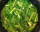 お揚げと菜っ葉の炊いたん作り方2写真