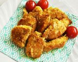 鶏胸肉で♪カレーマヨソース味のパン粉焼き作り方4写真