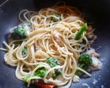 カニとブロッコリーのパスタ♪作り方5写真