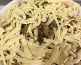 ひき肉チーズ卵丼！作り方5写真