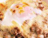 ひき肉チーズ卵丼！作り方7写真