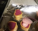 ハート型クッキー いちごのチョコクリーム作り方4写真