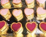 ハート型クッキー いちごのチョコクリーム作り方5写真