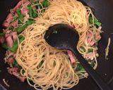 菜の花とベーコン、榎の和風ペペロンチーノ作り方21写真