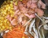 塩鮭と舞茸とコーンの炊き込みごはん作り方6写真