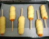 ＨＢ使用。ウインナーロールパン作り方6写真