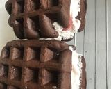 チョコレートワッフルの苺サンド作り方15写真