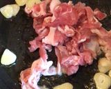 簡単な和風豚肉キムチパスタ作り方3写真
