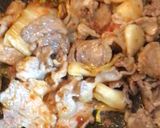 簡単な和風豚肉キムチパスタ作り方4写真