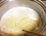 ☆わさび菜ミルク麺☆作り方4写真