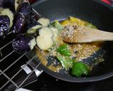 ニンニク甘味噌な揚げ茄子ピーマン作り方6写真