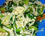 旨い(*^^*)芹とえのきの梅肉和え♪作り方4写真
