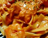 冷凍エビのトマトクリームパスタ作り方7写真
