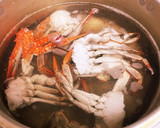 カニ出汁で塩ラーメン作り方1写真