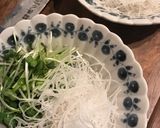 炙り中トロのにんにく山葵葱胡麻よごし作り方2写真