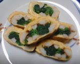 卵☆ほうれん草の卵巻き作り方8写真