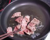 簡単☆牛肉バター☆大葉のせ作り方3写真