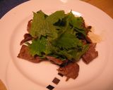簡単☆牛肉バター☆大葉のせ作り方4写真