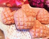ハートが可愛い！イチゴメロンパンクッキー作り方6写真