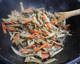 キノコ4種、野菜4種、昆布の味噌油炒め！作り方12写真