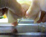 プリプリ♪エビのラビオリ風スープ作り方3写真