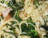 春菊とカリフラワーのペペロンチーノ作り方6写真