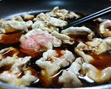 豚の角煮の煮汁で豚肉とキャベツの煮炒め作り方2写真