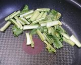 簡単副菜！あさりの青菜炒め(小松菜)作り方3写真