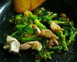 菜の花と鶏肉のOilパスタ♪作り方5写真