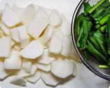 ご飯がすすむ！ カブと豚肉の甘辛炒め作り方2写真