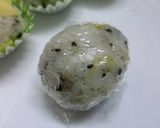 ほんのりわさび　おにぎりの包み方♥作り方8写真