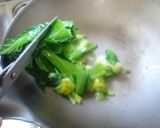最強のチタン鍋で青菜炒め作り方5写真