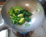 最強のチタン鍋で青菜炒め作り方6写真