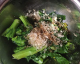 納豆と菜の花のおひたしのご飯作り方3写真