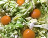 キャベツの巣ごもり卵作り方3写真