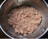 なすのジューシーひき肉はさみ焼き作り方3写真