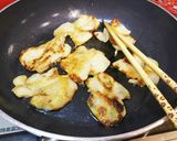 パリパリ鶏皮のネギポン酢がけ作り方2写真