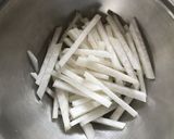 大根と春菊の豆腐あえサラダ♪作り方1写真