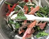 大根と春菊の豆腐あえサラダ♪作り方3写真