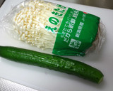 簡単！えのきときゅうりの蒸し煮作り方1写真