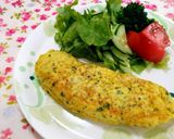 たんぱく質たっぷり鶏豆腐入りオムレツ✿作り方5写真