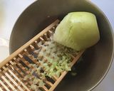 材料4つ：水無し濃厚大根もち風お焼き作り方2写真