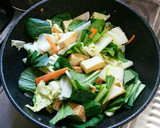 厚揚げと野菜の生姜味噌炒め♪作り方6写真