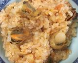 鍋キューブでねりごま帆立辛旨炊き込みご飯作り方3写真