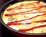 簡単☆洋風オムライス雑炊作り方5写真