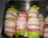 キャベツと豚肉のクルクル照り焼き作り方2写真