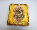 チェダー生ハムトースト作り方4写真