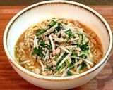 簡単に本格味！坦々風肉ニラもやしラーメン作り方6写真