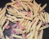 アーモンドとベーコンのペンネ作り方4写真