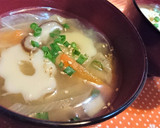 ほっこり【ちくわぶdeすいとん風味噌汁】作り方6写真